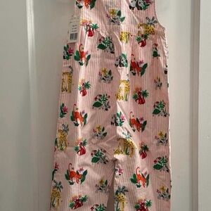NWT Mini Boden Safari Animal Print Girls Romper Size 3-4